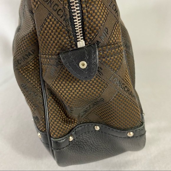 Longchamp Paris Fabric and Leather Satchel Bag - Picture 7 of 16